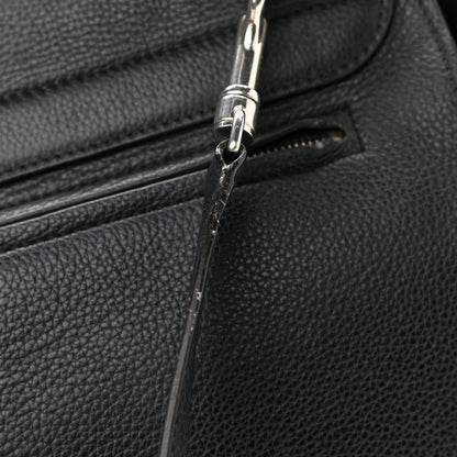 Celine Drummed Calfskin Suede Medium Trapeze Black 12 of 12