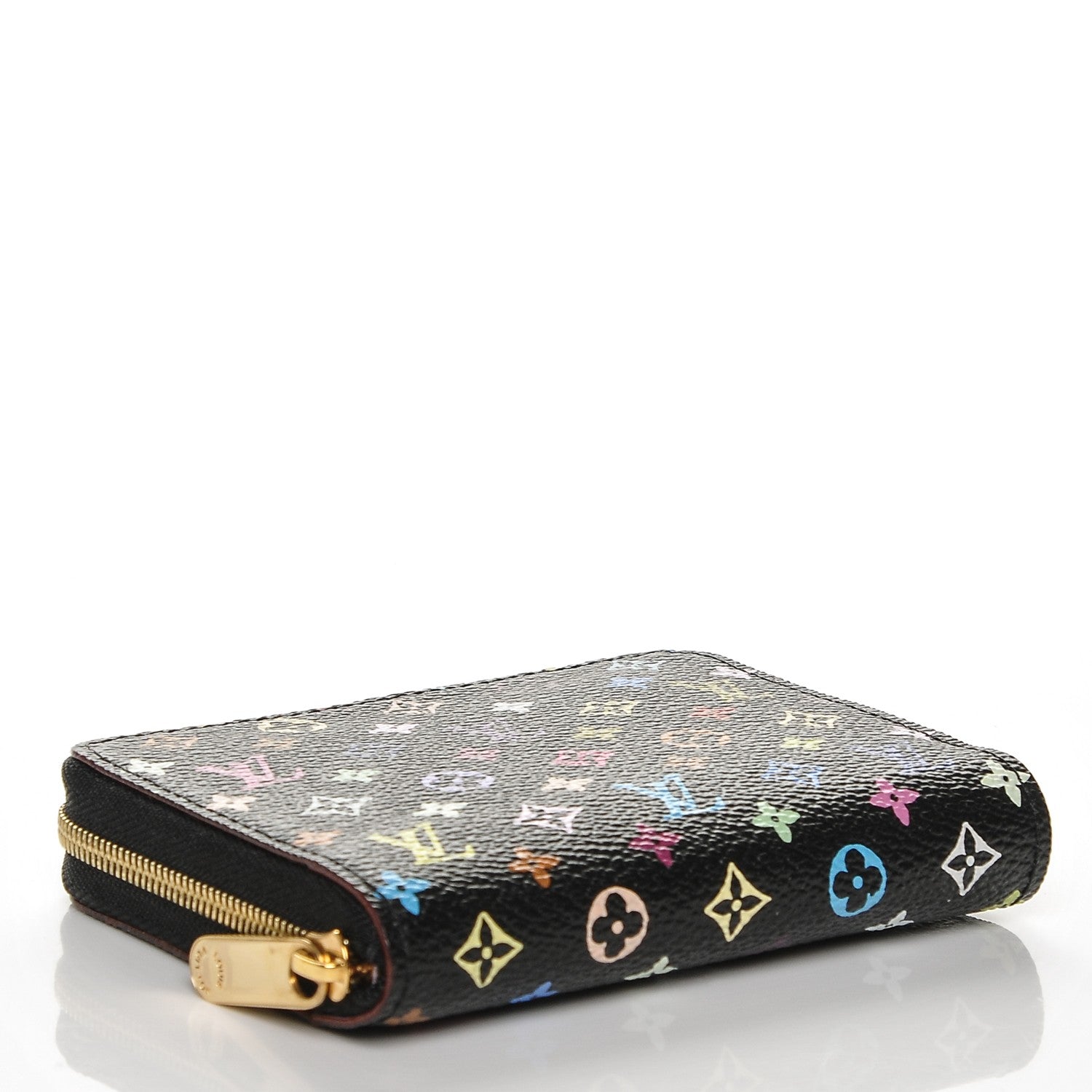 Louis Vuitton Monogram Multicolor Zippy Coin Purse Black Violet 4 of 6