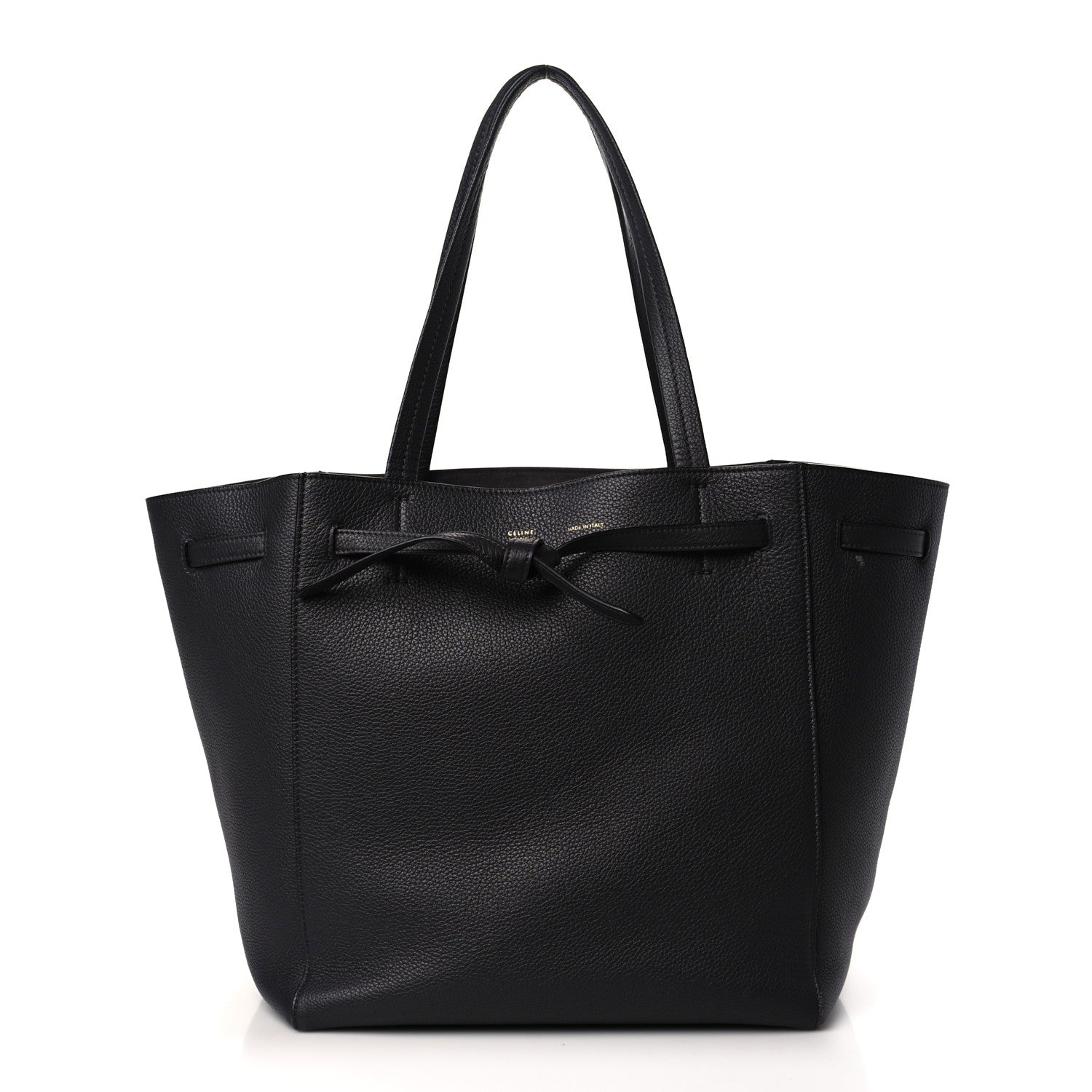 Celine Soft Grained Calfskin Small Belt Cabas Phantom Navy 1 of 8