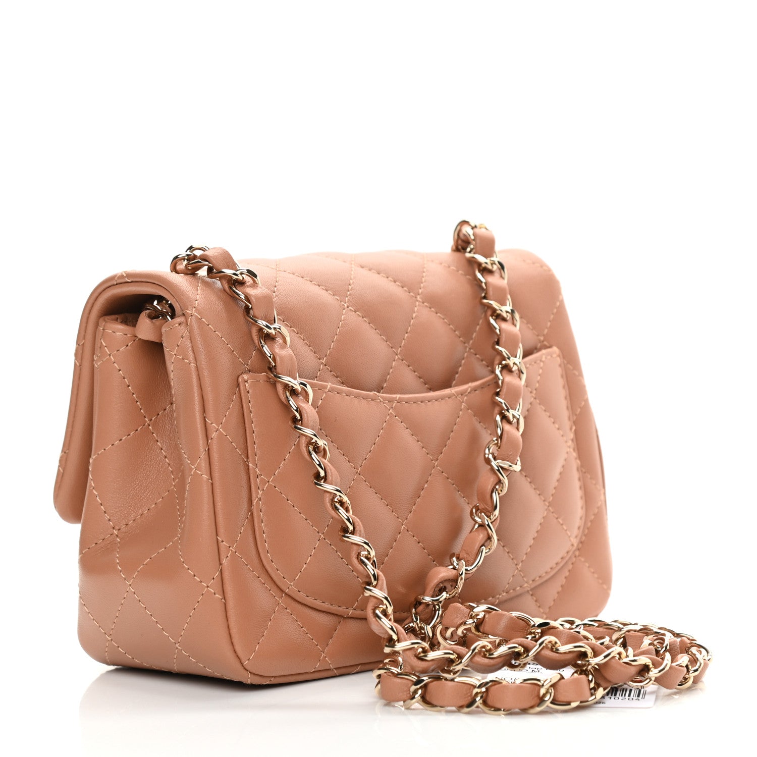 Chanel Lambskin Quilted Mini Square Flap Brown 3 of 12