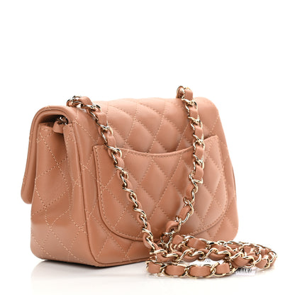 Chanel Lambskin Quilted Mini Square Flap Brown 3 of 12