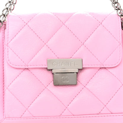Chanel Glazed Calfskin Quilted Accordion Flap Pink 7 of 10