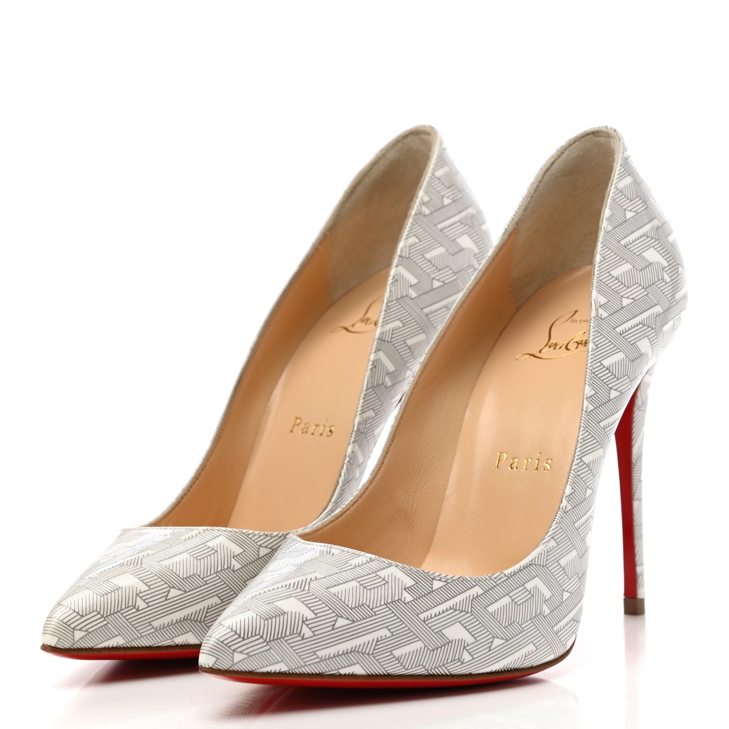 Patent Pigalle Follies 100 Pumps 35.5 White Silver