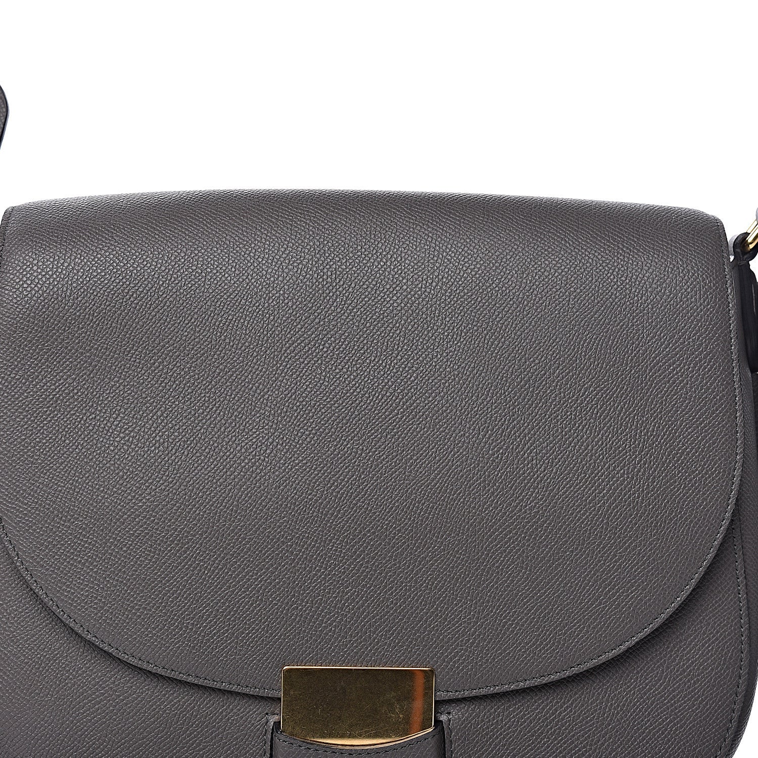 Celine Grained Calfskin Medium Trotteur Light Anthracite 12 of 12