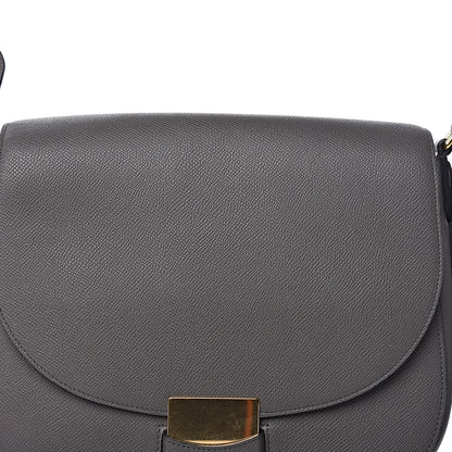 Celine Grained Calfskin Medium Trotteur Light Anthracite 12 of 12