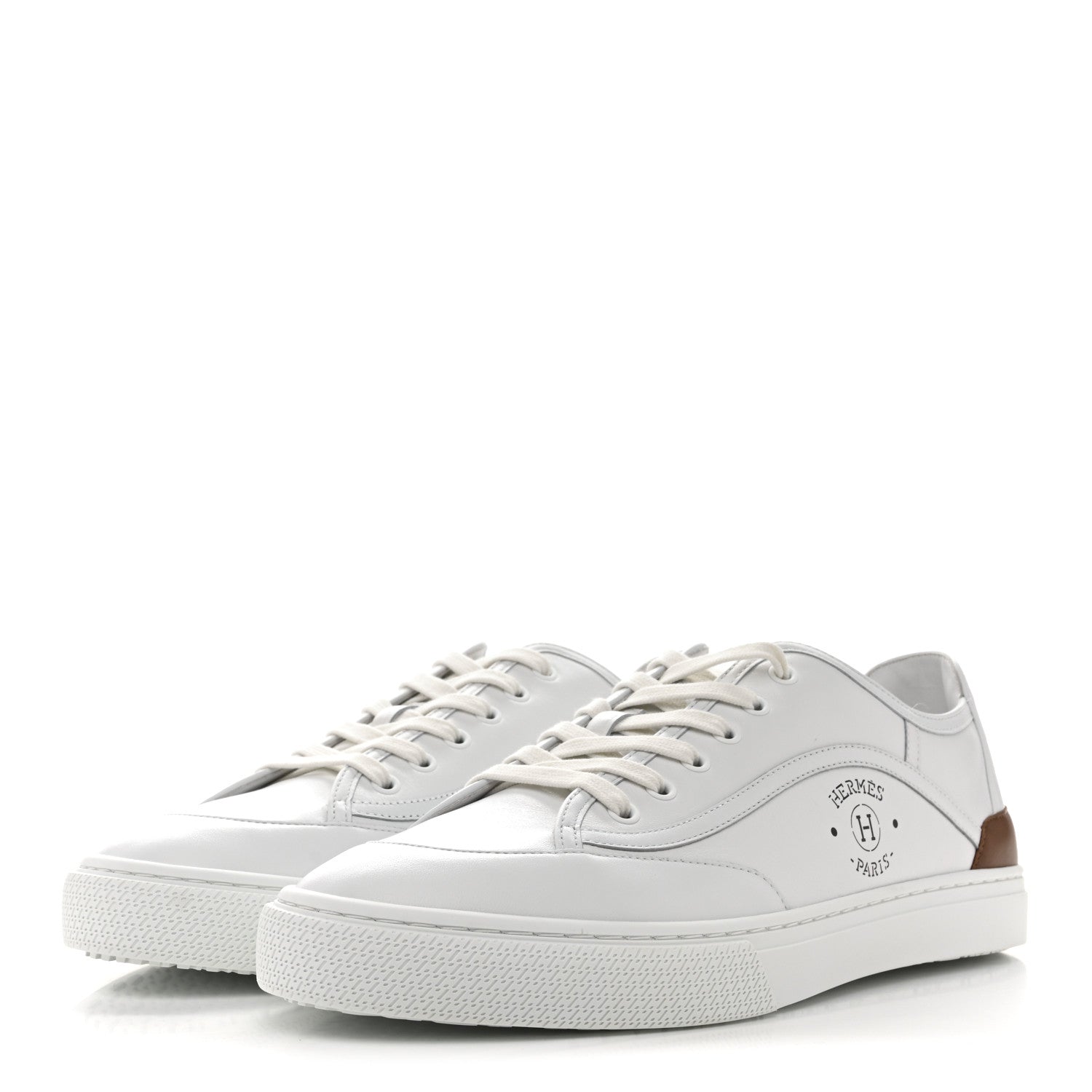 Hermes Calfskin Mens Get Sneakers 43 White 4 of 11