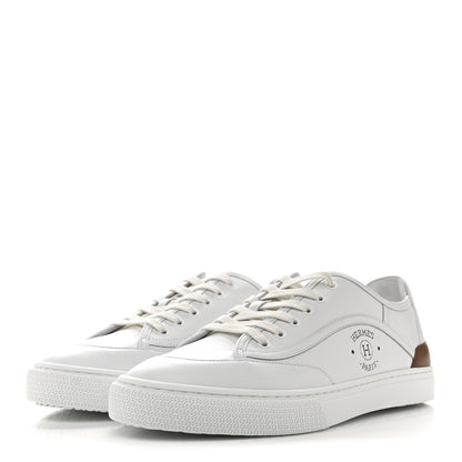 Hermes Calfskin Mens Get Sneakers 43 White 4 of 11