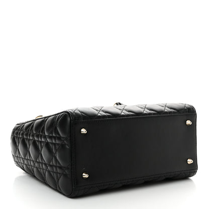 Christian Dior Lambskin Cannage Medium Lady Dior Black 4 of 16