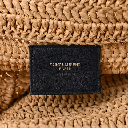 Saint Laurent Raffia Rive Gauche Tote Natural 6 of 10