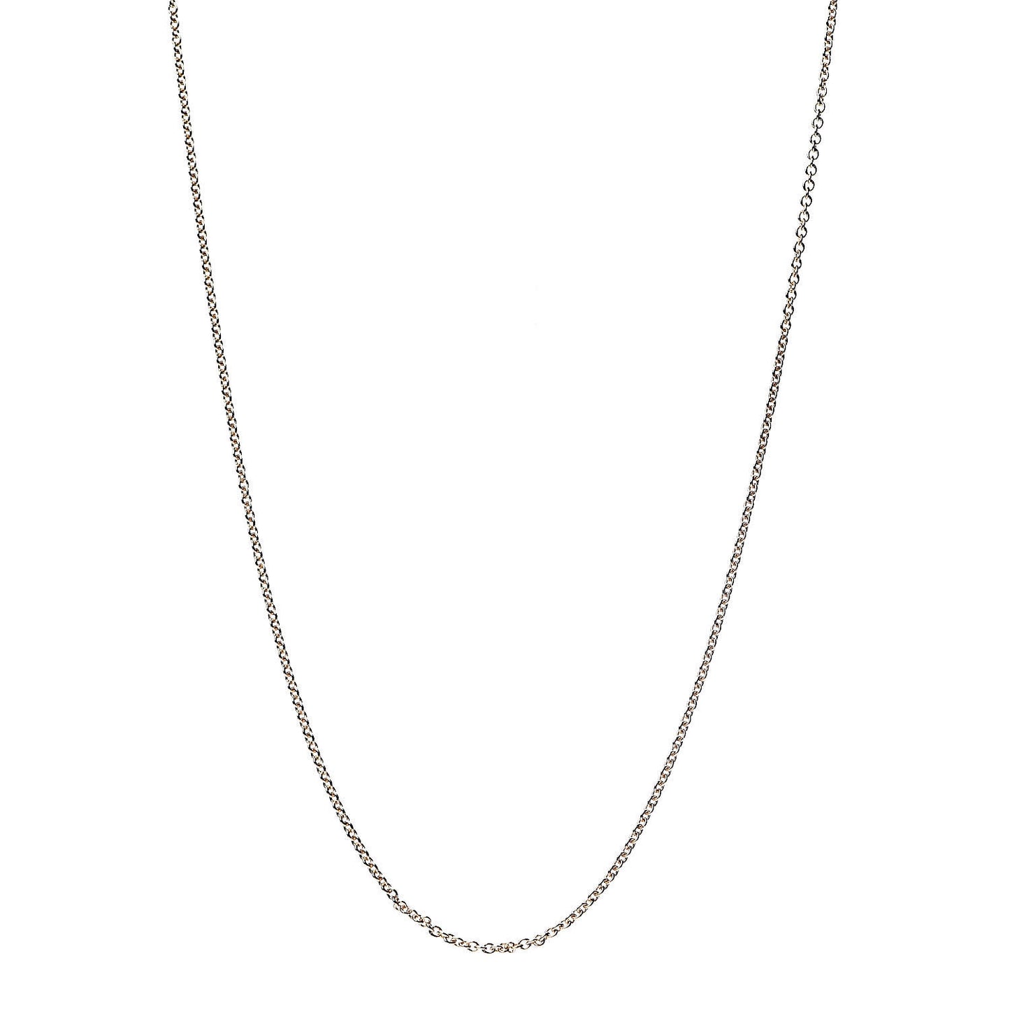 18K Yellow Gold Chain Necklace 18"