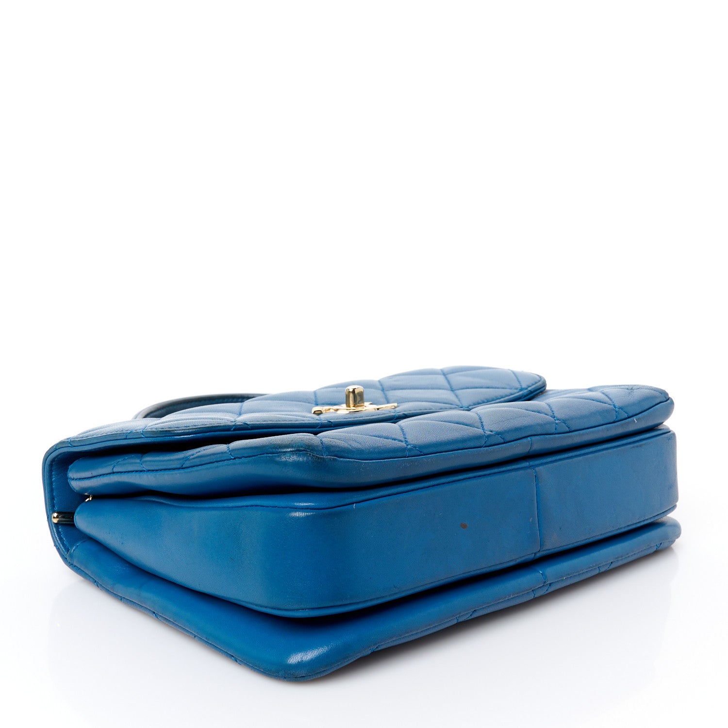 Chanel Lambskin Quilted Small Trendy CC Flap Dual Handle Bag Blue 4 of 12