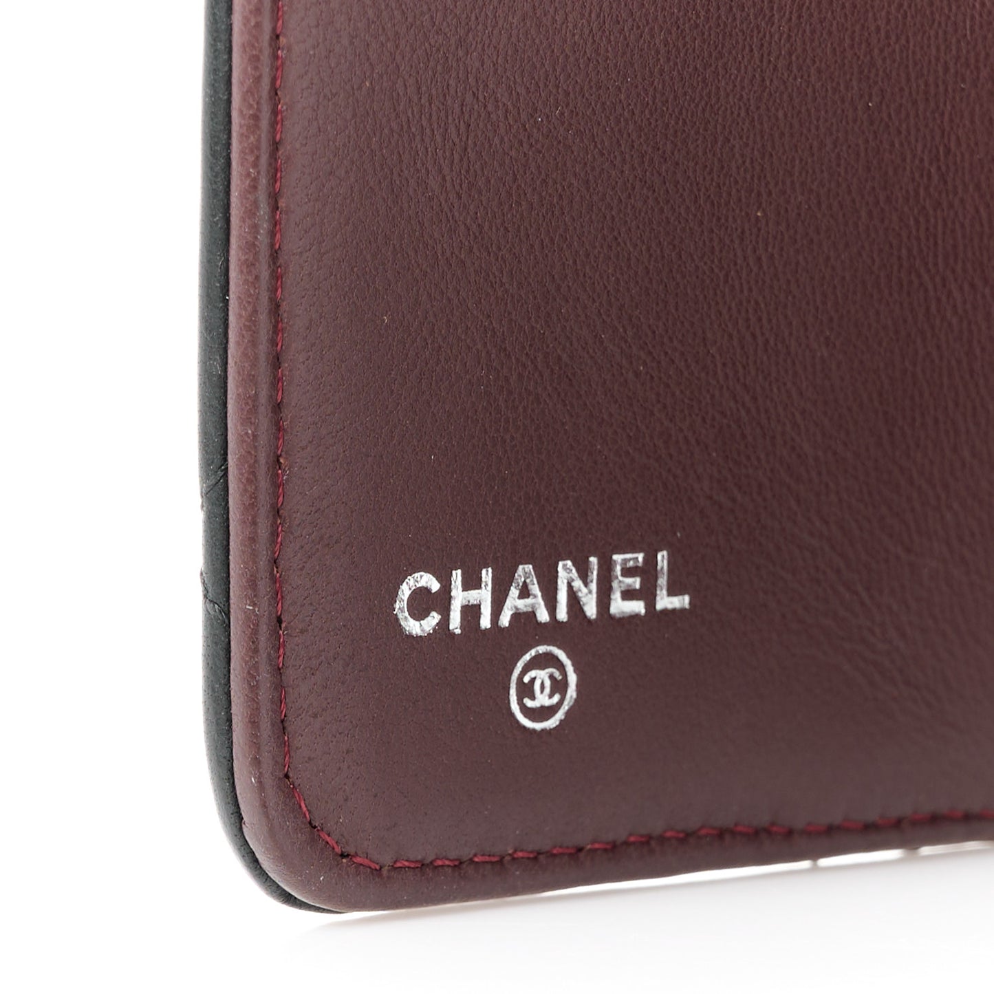 Lambskin Quilted Small Agenda Cover Black