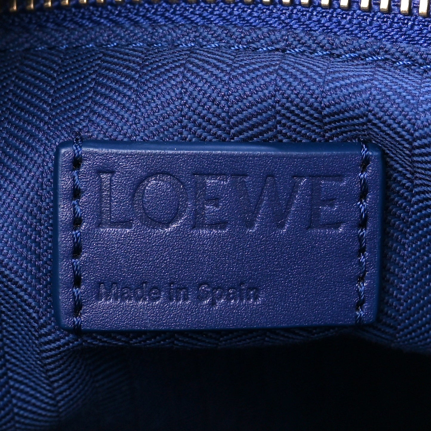 Satin Calfskin Monochrome Small Puzzle Edge Bag Navy