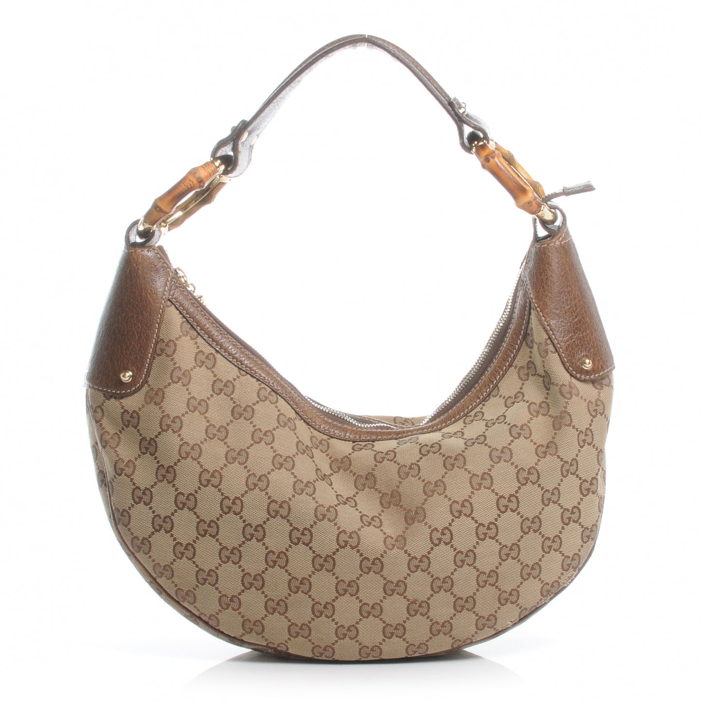 Monogram Web Bamboo Ring Hobo Brown