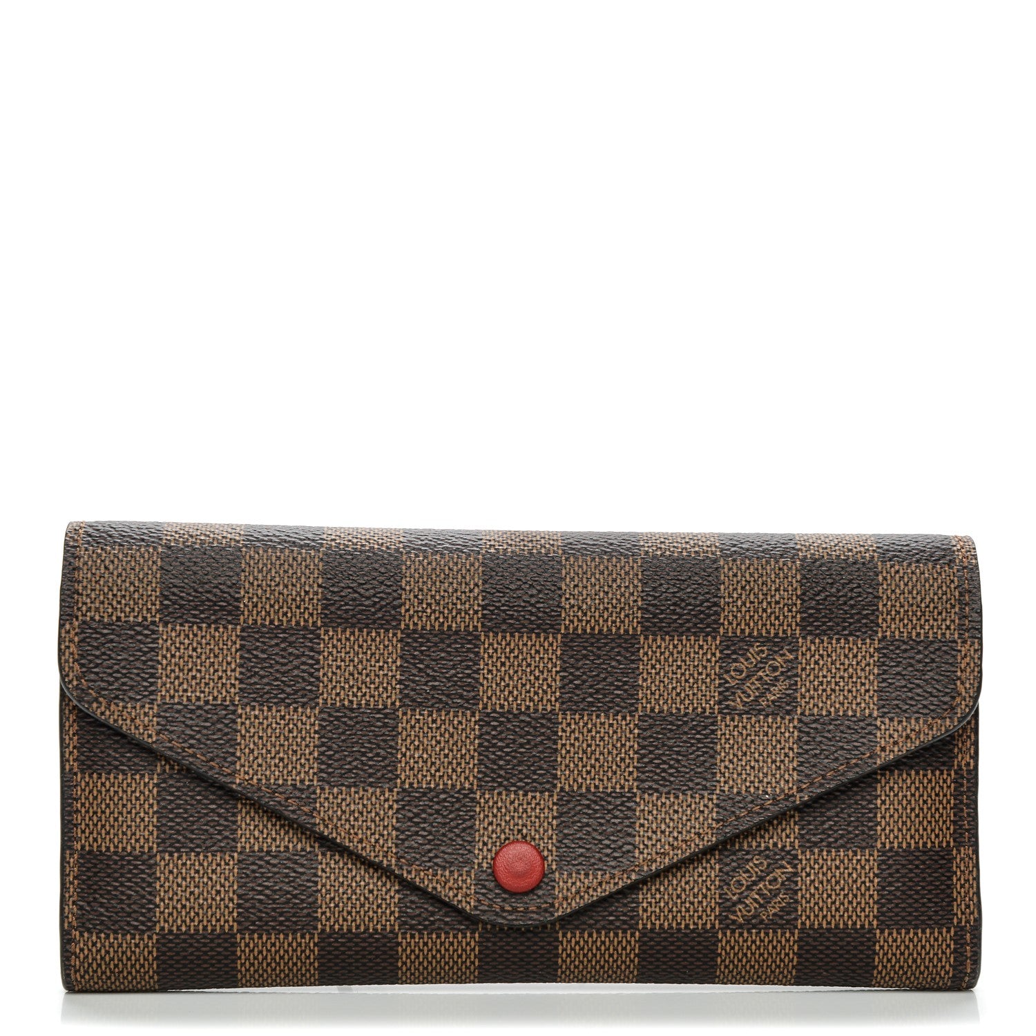 Louis Vuitton Damier Ebene Josephine Wallet Red 1 of 8