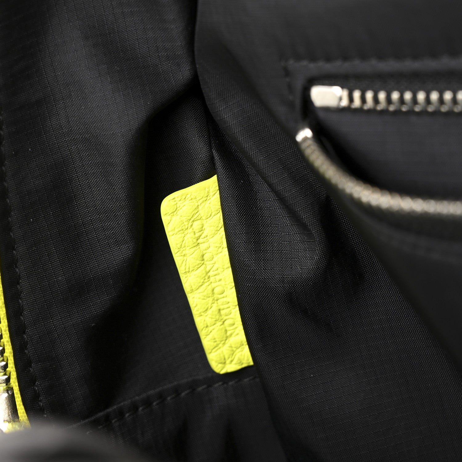 Burberry Jute Calfskin Mega Check Children's Backpack Neon Yellow 7 of 12