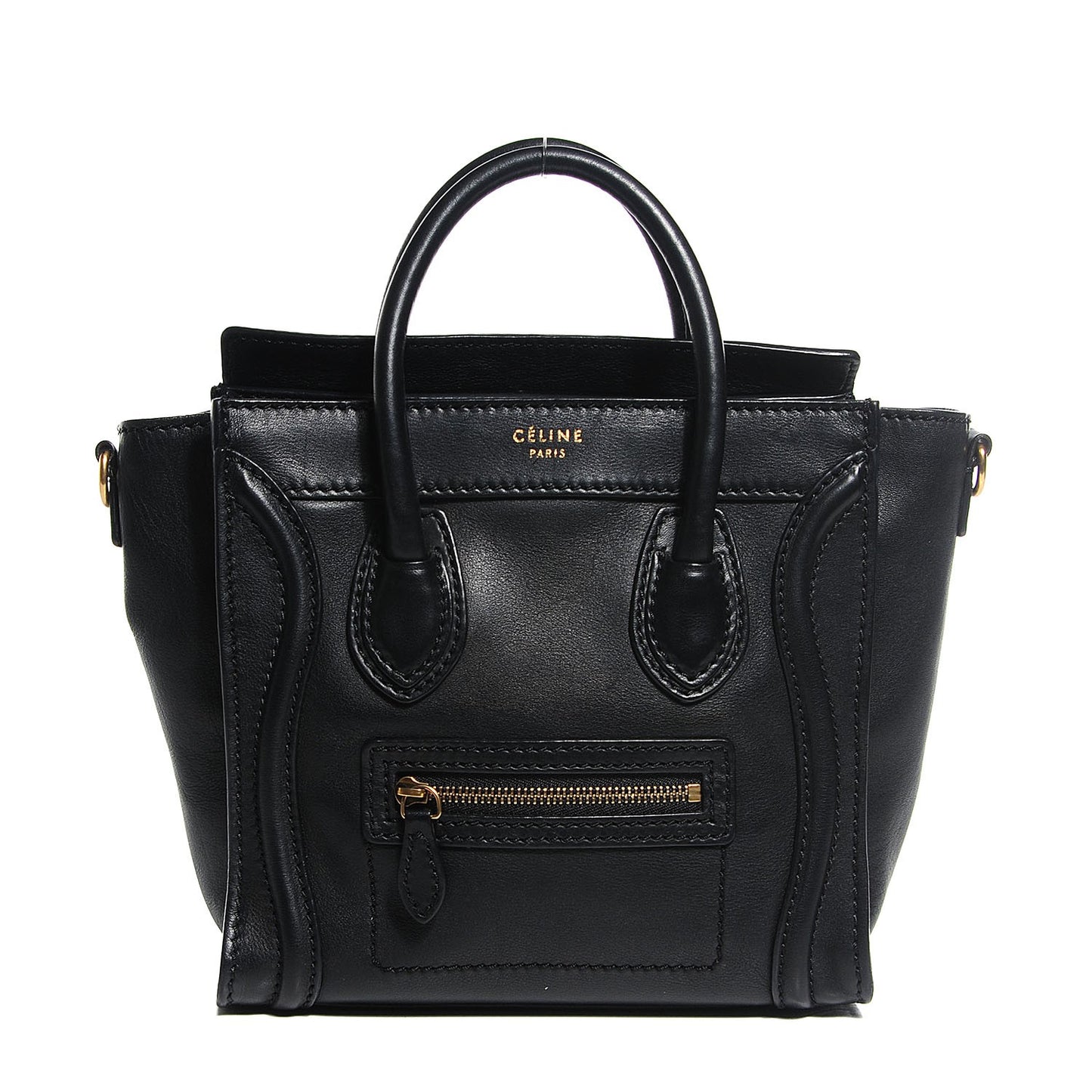 Smooth Calfskin Nano Luggage Black