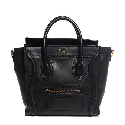 Celine Smooth Calfskin Nano Luggage Black 1 of 9