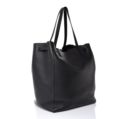 Celine Soft Grained Calfskin Medium Belt Cabas Phantom Black 3 of 6