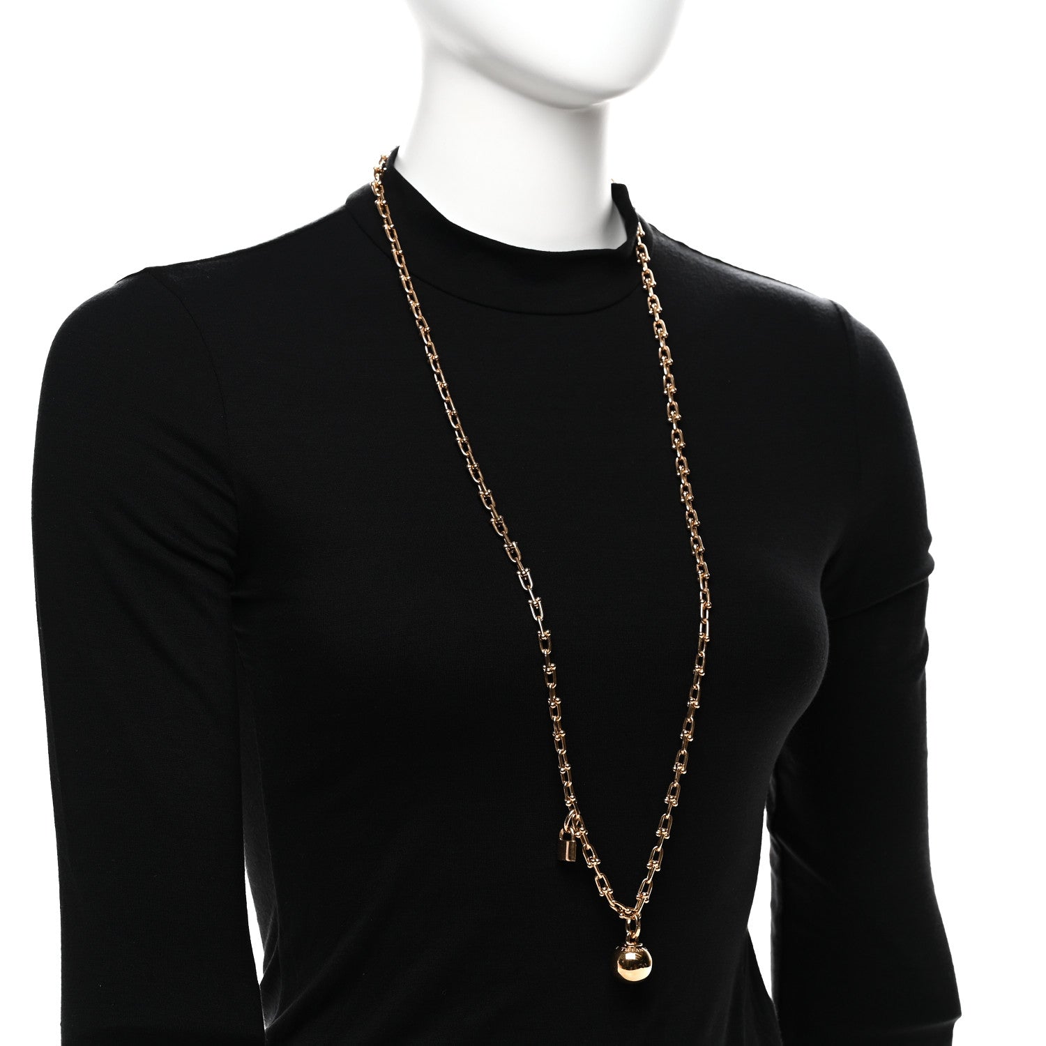 Tiffany 18K Rose Gold HardWear Wrap Necklace 2 of 8
