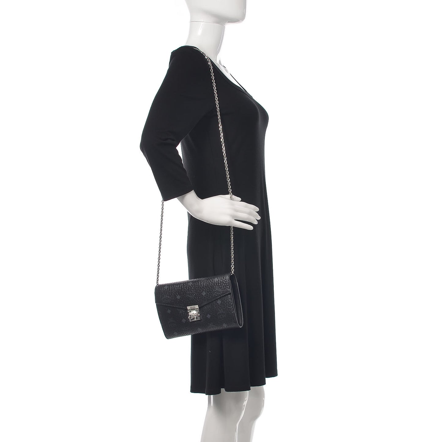 Visetos Patricia Continental Crossbody Wallet Black