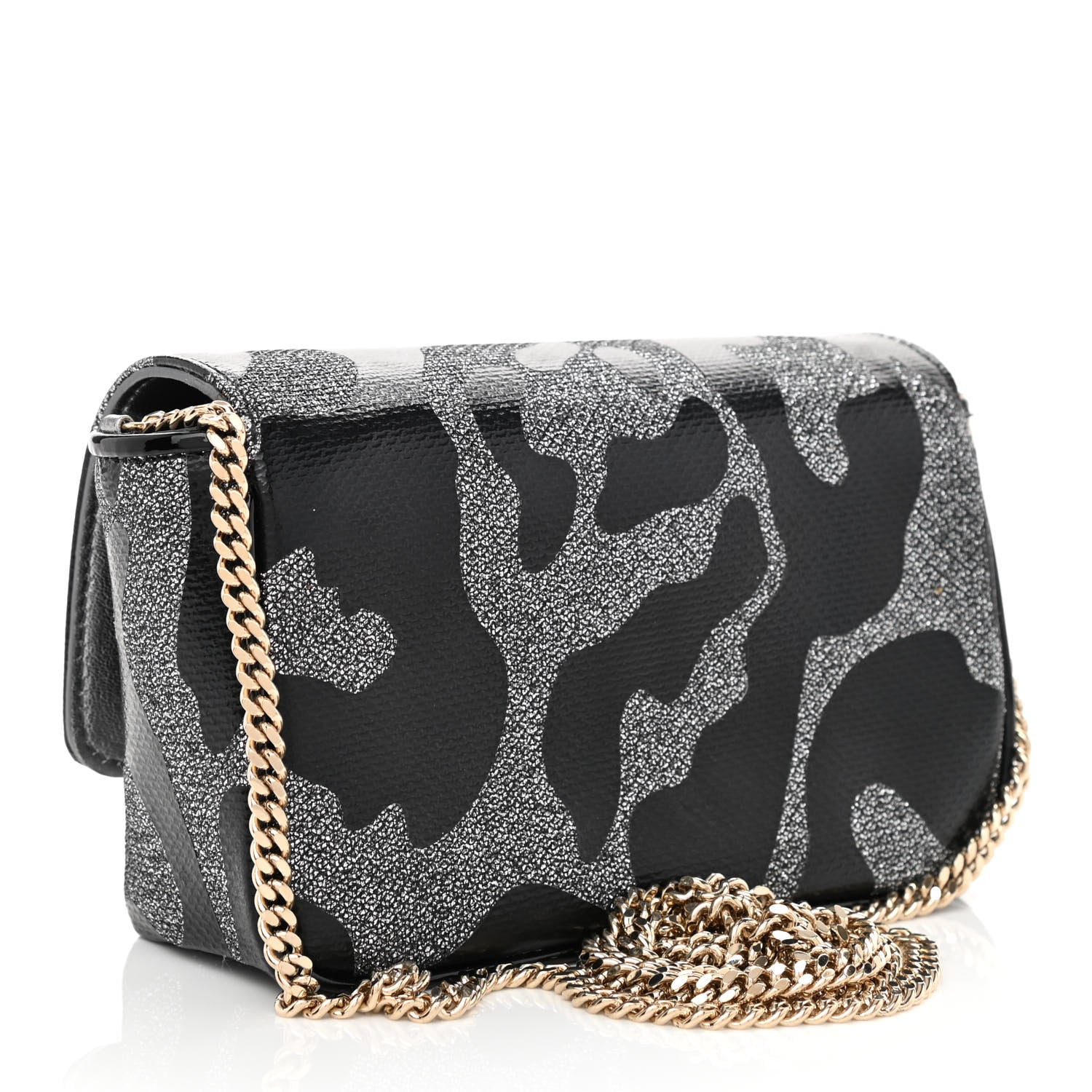 Jimmy Choo Glitter Mini Ruby Chain Crossbody Anthracite 3 of 8