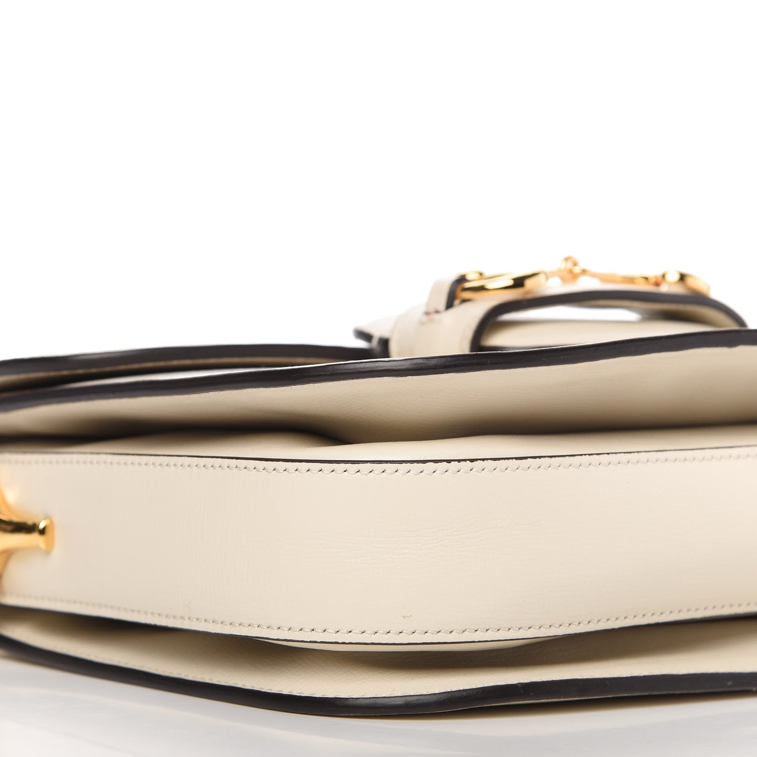 Gucci Azalea Calfskin Horsebit 1955 Shoulder Bag Mystic White 8 of 10