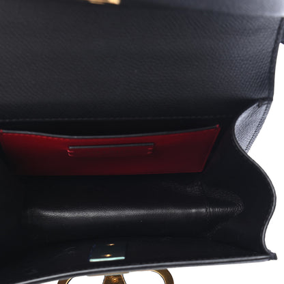 Valentino Garavani Grainy Calfskin Small VSling Shoulder Bag Black 5 of 8
