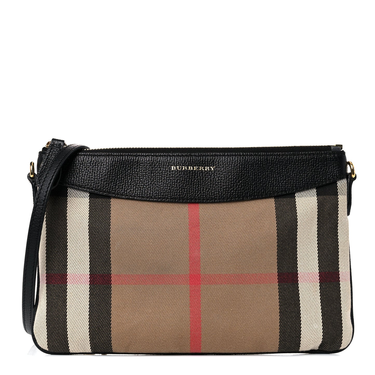 House Check Derby Peyton Crossbody Clutch Bag Black