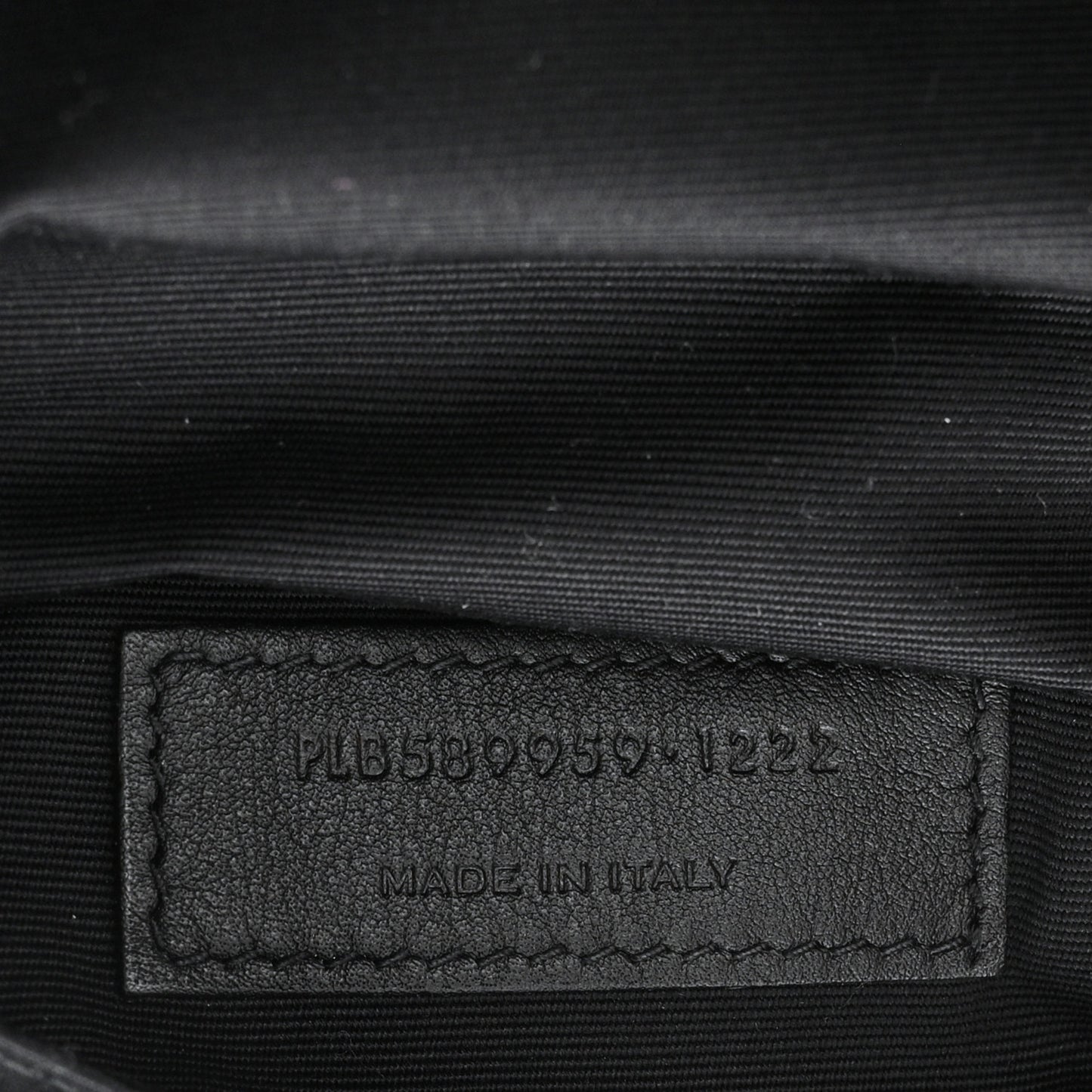 Grain De Poudre Monogram Belt Bag Black