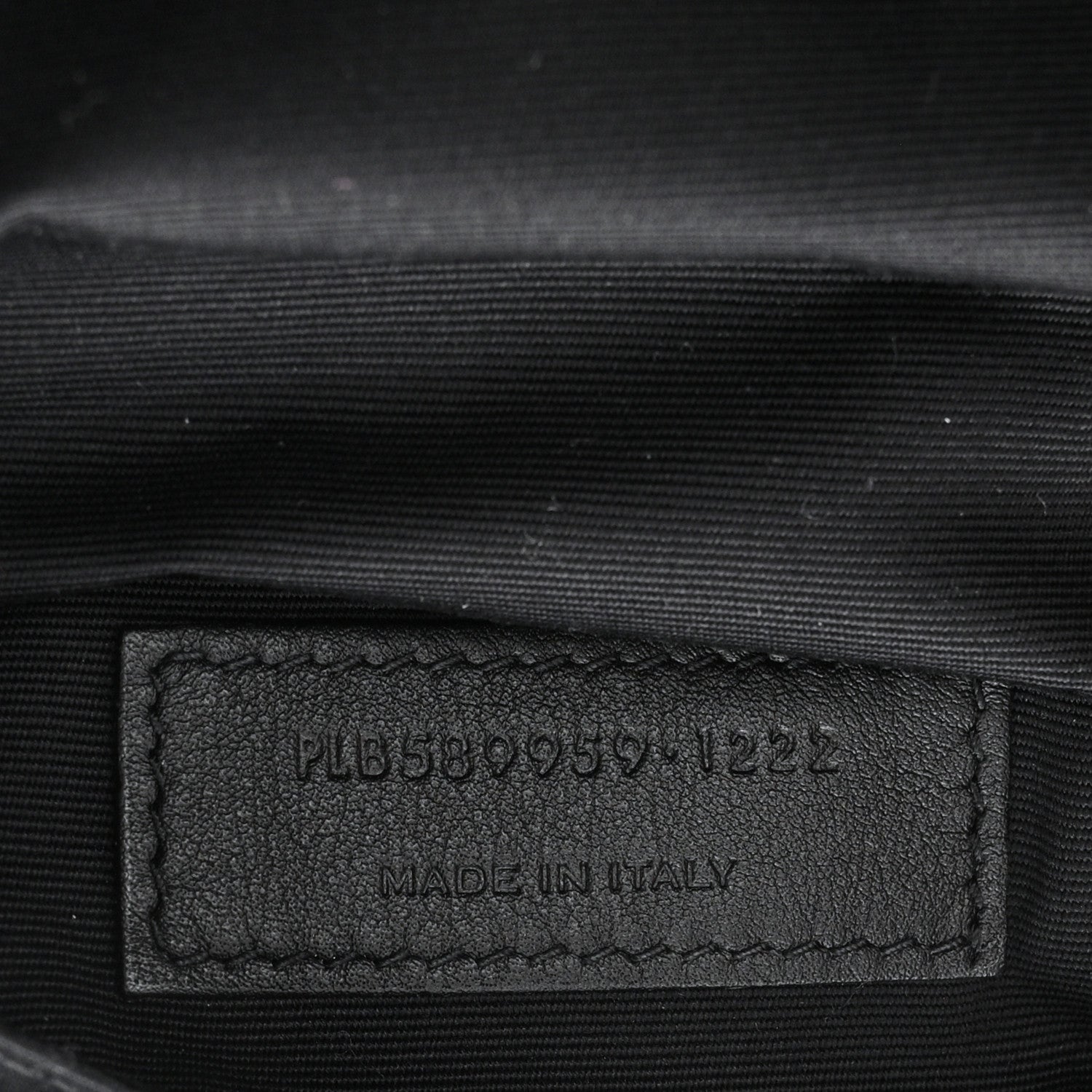 Saint Laurent Grain De Poudre Monogram Belt Bag Black 7 of 11