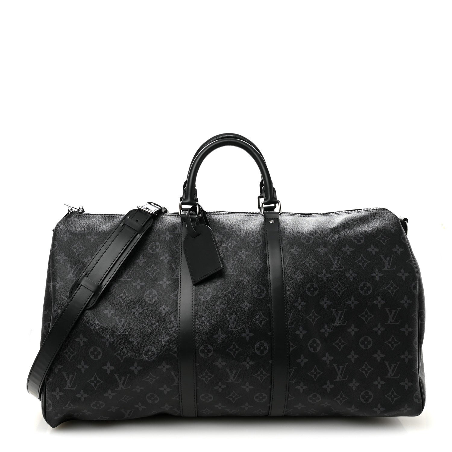Louis Vuitton Monogram Eclipse Keepall Bandouliere 55 1 of 8