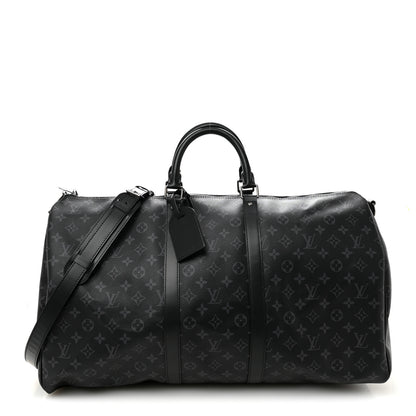 Louis Vuitton Monogram Eclipse Keepall Bandouliere 55 1 of 8