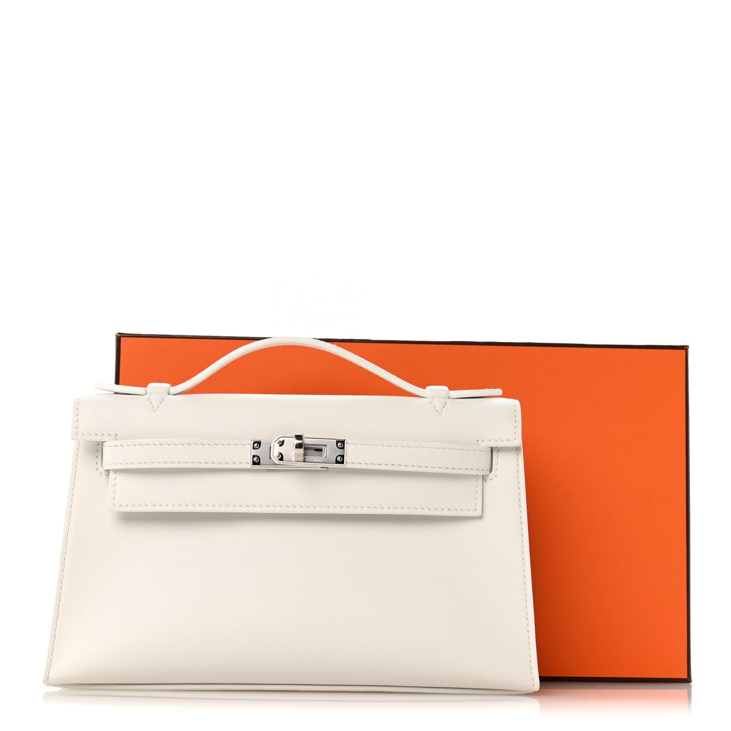 Swift Kelly Pochette Clutch New White