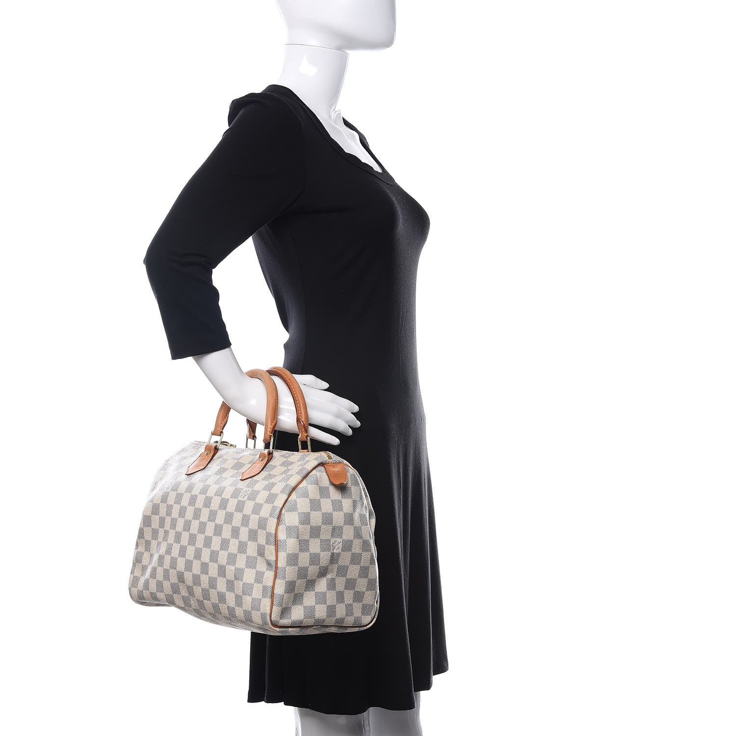 Louis Vuitton Damier Azur Speedy 30 2 of 10