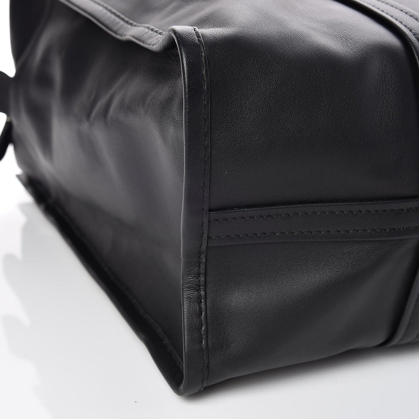 Agneau Medium Bazar Shopper Tote Black