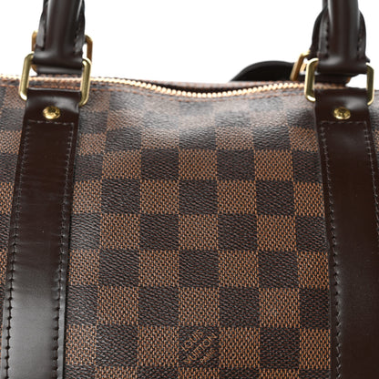 Louis Vuitton Damier Ebene Keepall Bandouliere 55 7 of 15
