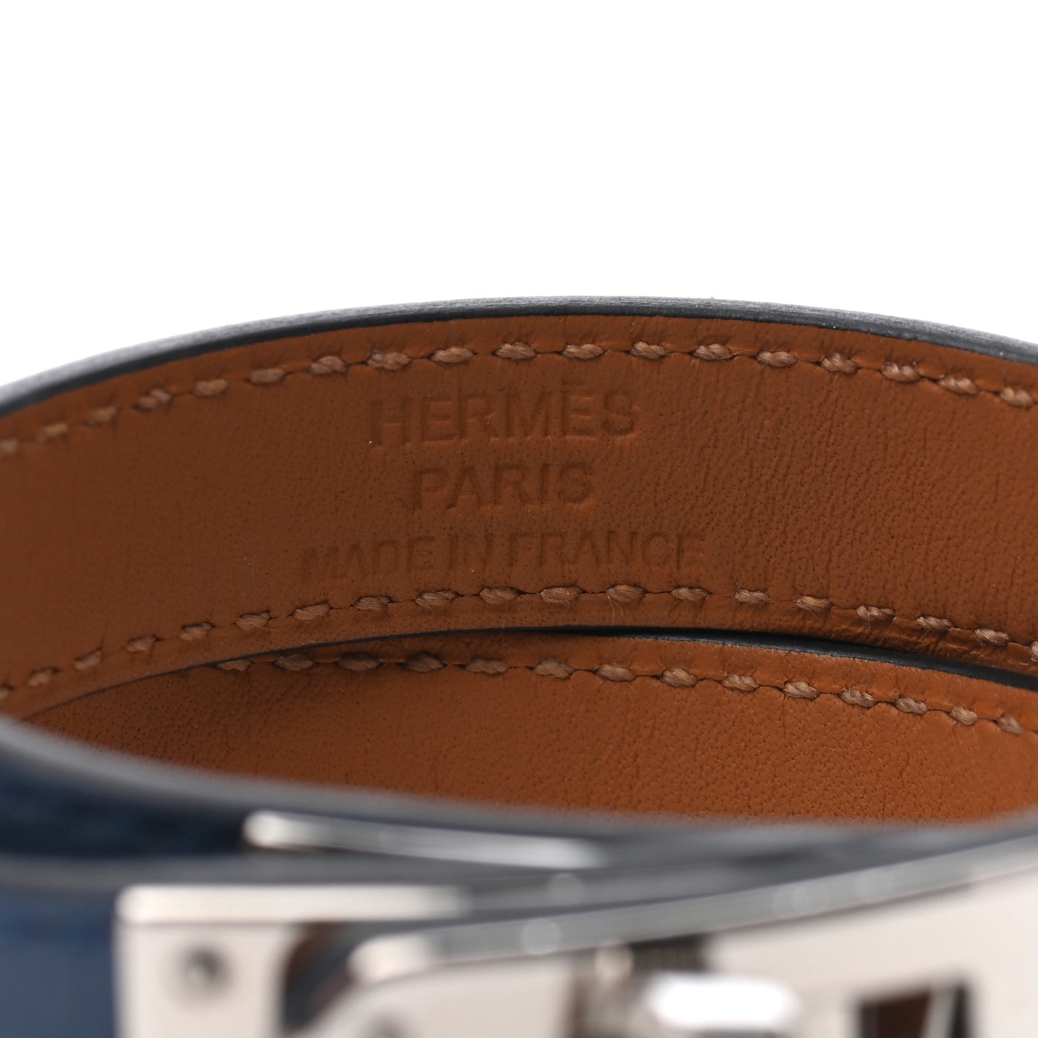 Hermes Swift Kelly Double Tour Bracelet XS Bleu Agate 3 of 3