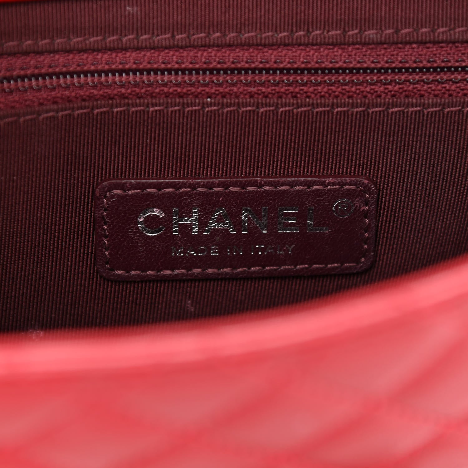Chanel Goatskin Quilted Small CC University Top Handle Flap Red 6 of 13