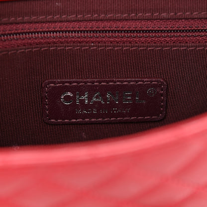 Chanel Goatskin Quilted Small CC University Top Handle Flap Red 6 of 13