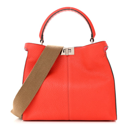 Fendi Cuoio Romano Selleria Medium Peekaboo X-Lite Fiamma Rosso 1 of 12