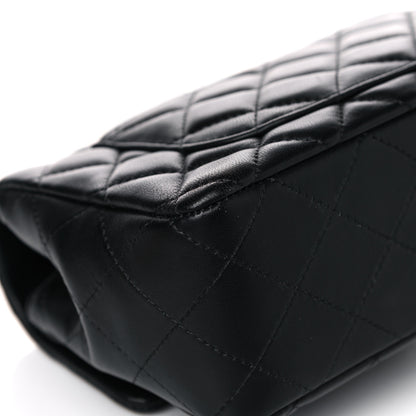 Chanel Lambskin Quilted Mini Rectangular Flap Black 11 of 13