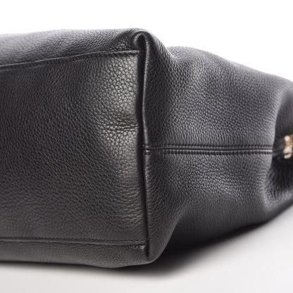 Gucci Pebbled Calfskin Medium Soho Chain Shoulder Bag Black 10 of 11
