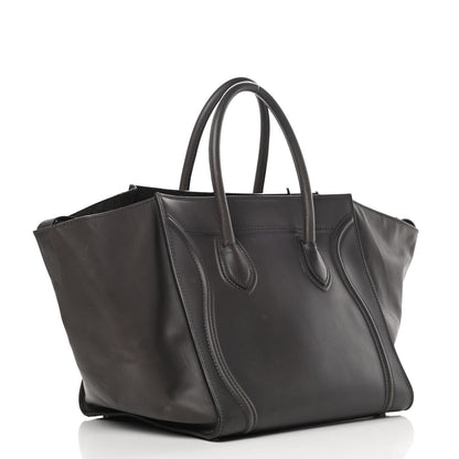 Celine Smooth Calfskin Medium Phantom Luggage Grey 3 of 22