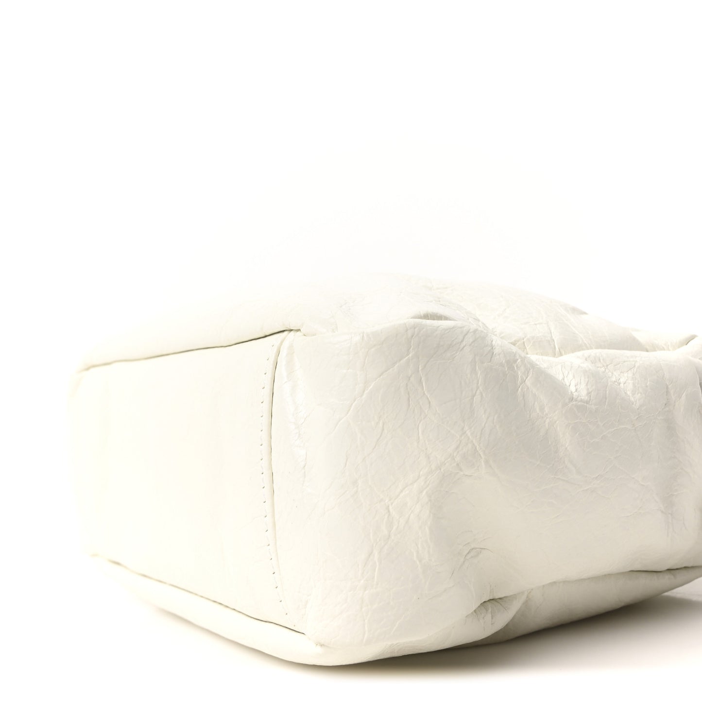 Agneau Arena XS Monaco Camera Shoulder Bag Optic White