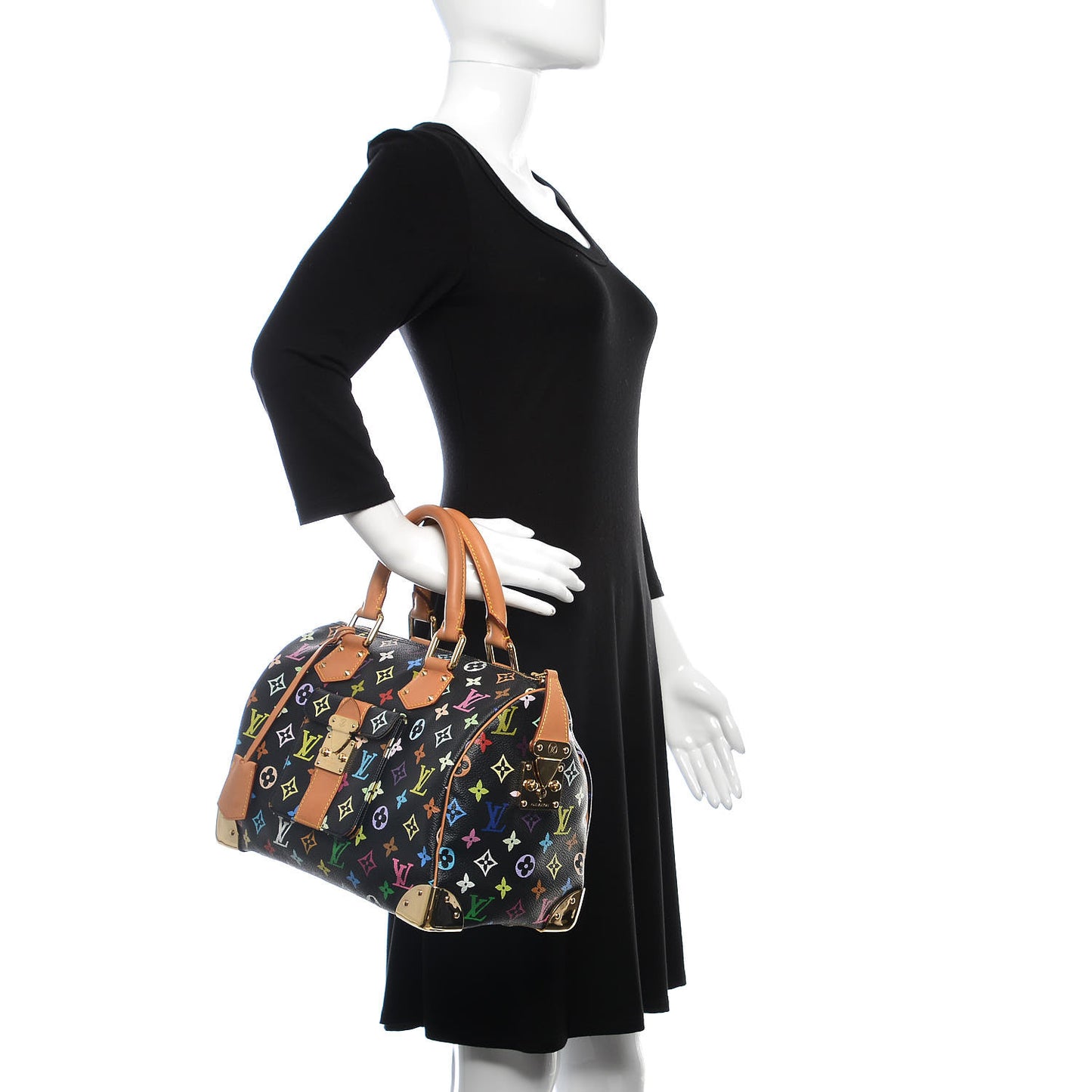 Monogram Multicolor Speedy 30 Black
