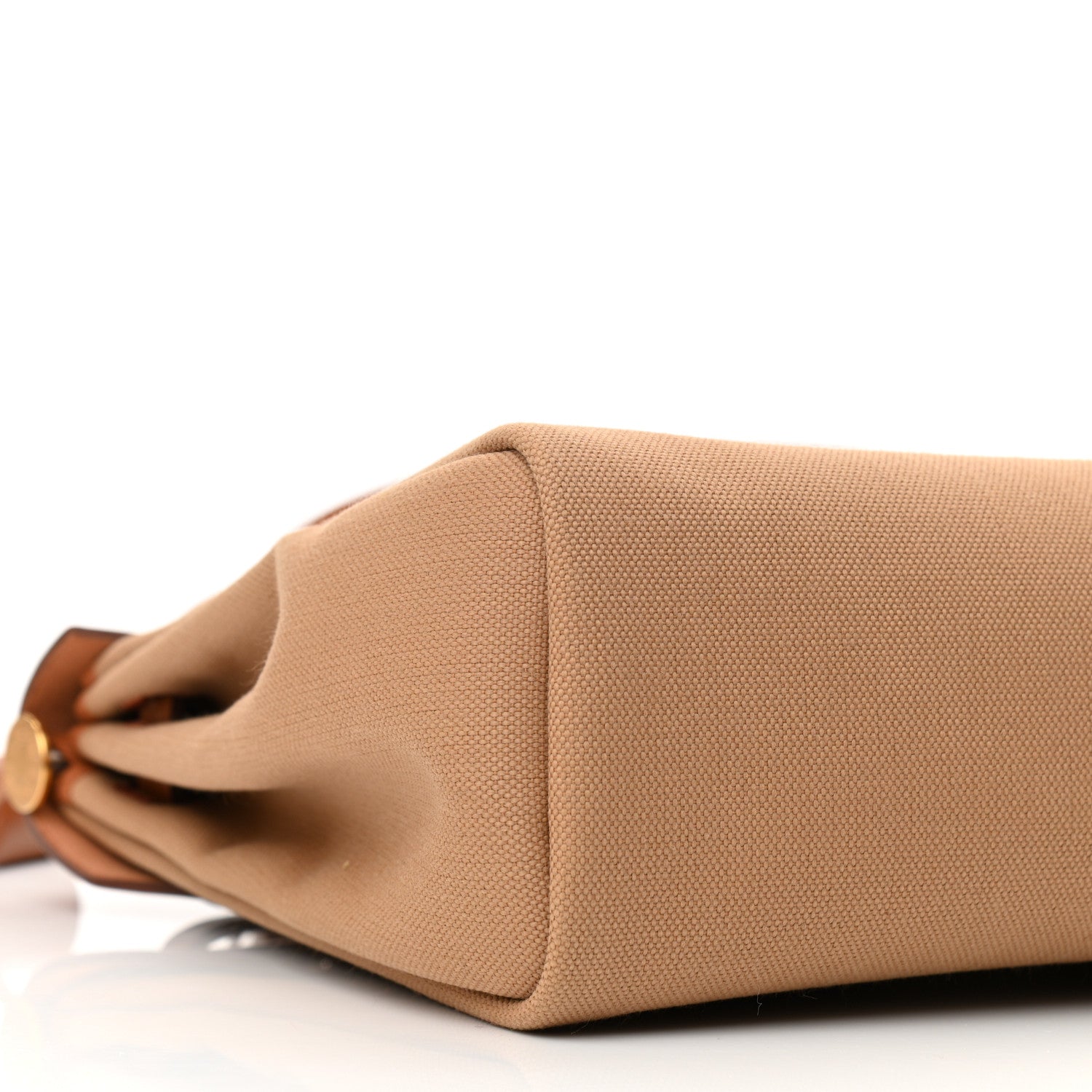 Hermes Military Toile Vache Hunter Herbag Zip Retourne 31 PM Chai Fauve 9 of 11