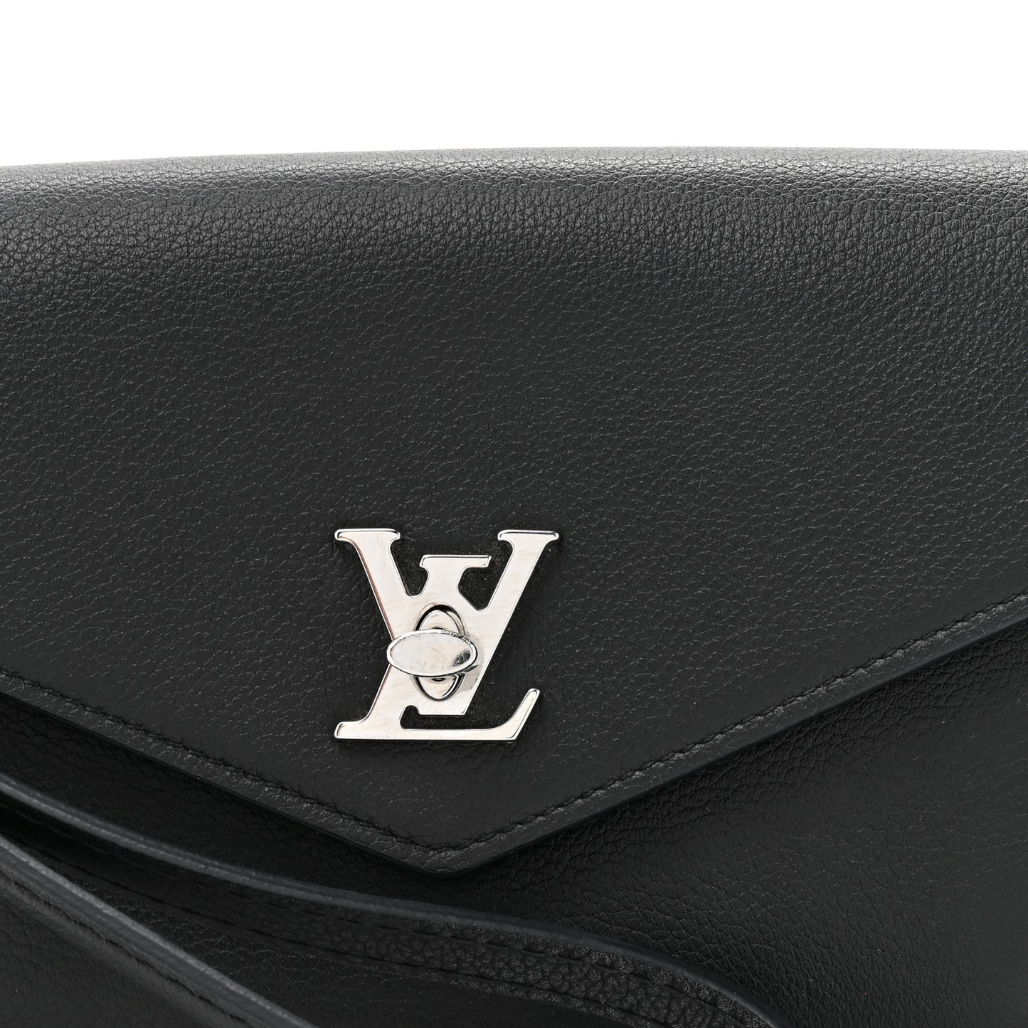 Soft Calfskin My Lockme Chain Pochette Black