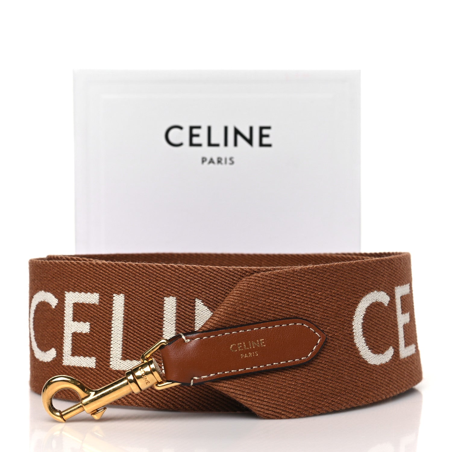 Celine Jacquard Wool Strap Light Brown 6 of 6