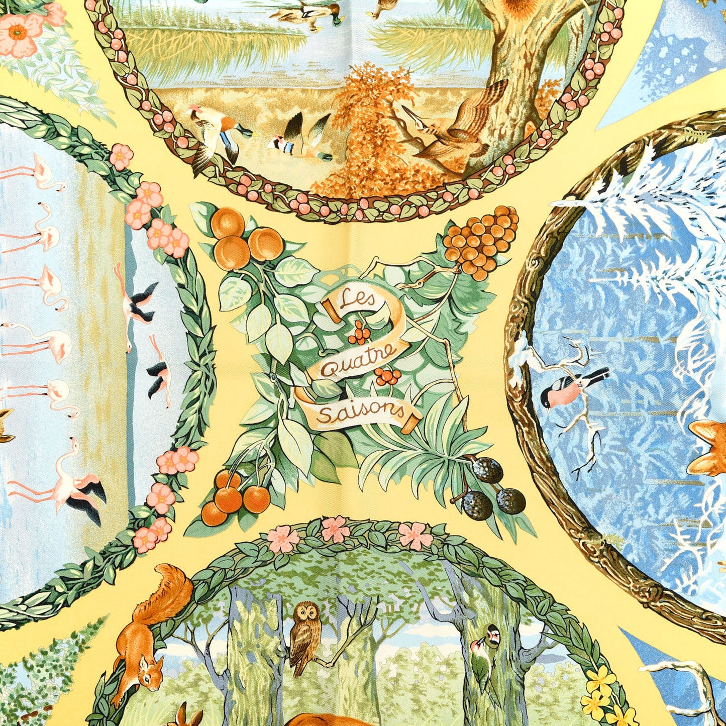 Silk Les Quatre Saisons Scarf 90